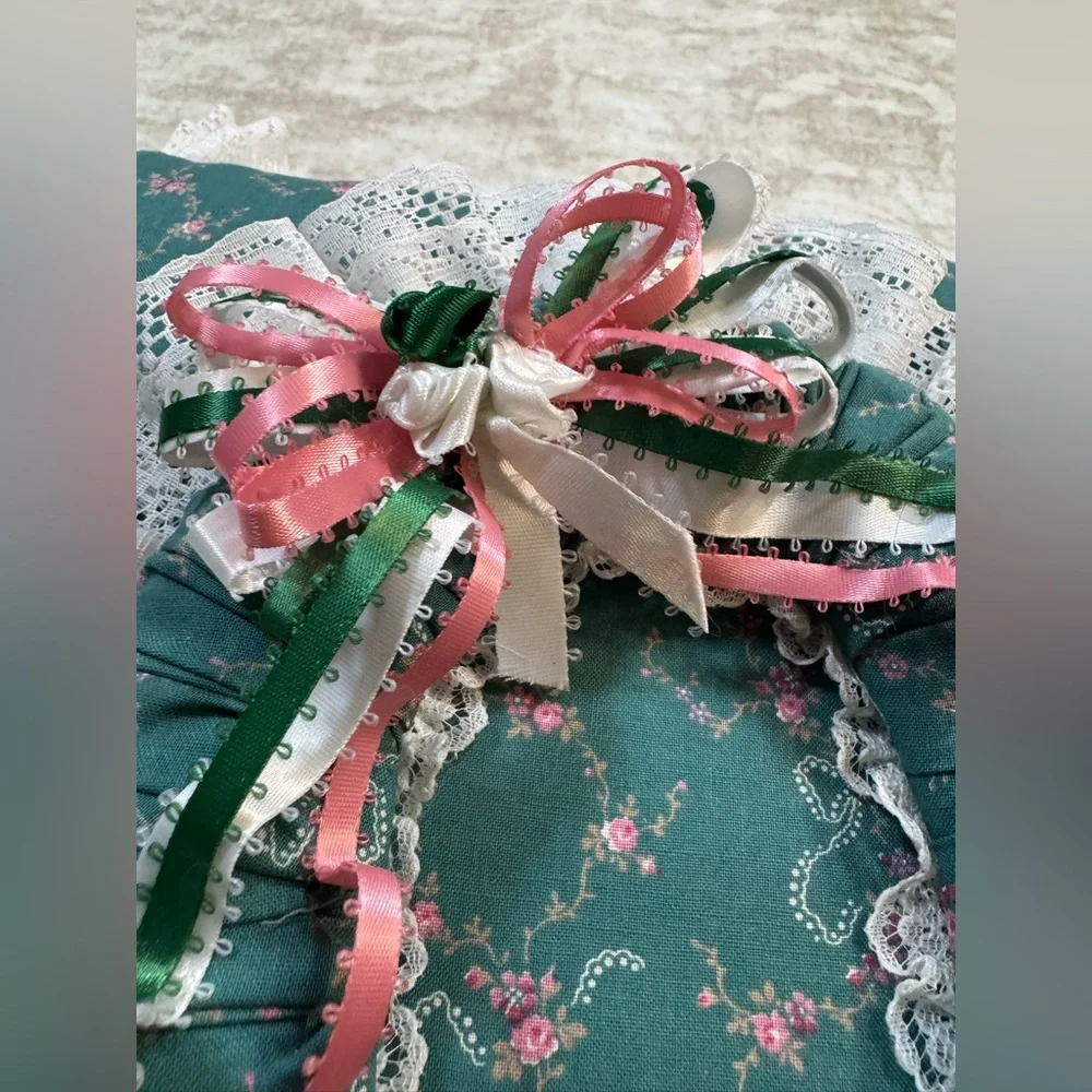 Handmade Coquette Cottagecore Lace Fabric‎ Photo Album Journal Scrapbook